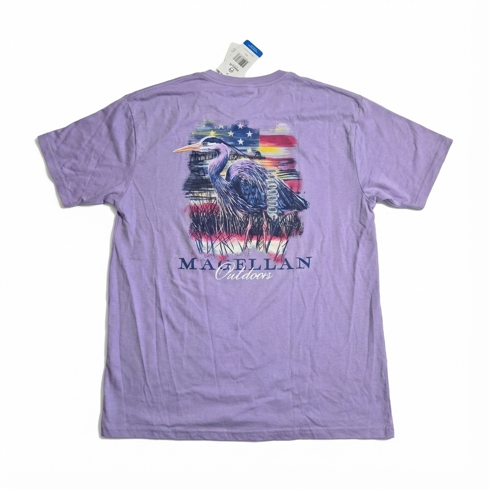 Magellan Outdoors Lavender Heron Graphic Tee